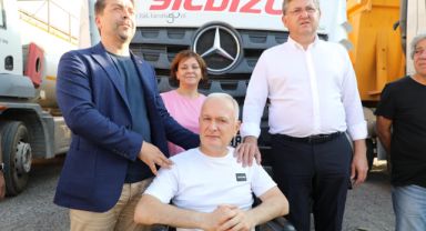 Vekil Yıldızlı'nın iş makinaları Karamürsel'e hizmet verecek