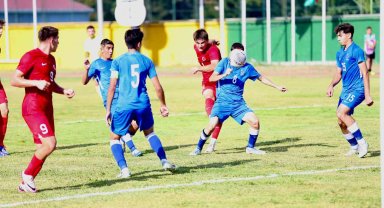17 Yaş Altı Futbol Takımı, Azerbaycan'ı 4-0 mağlup etti