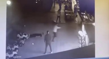 Kafede işlenen çifte cinayet kamerada