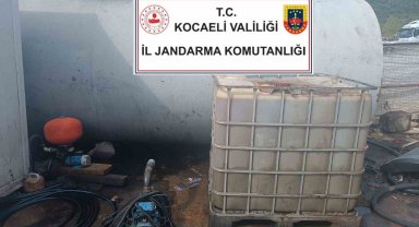Kocaeli'de 25 bin litre kaçak akaryakıt ele geçirildi
