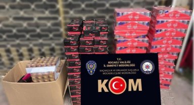 Kocaeli'de 940 paket gümrük kaçağı sigara ele geçirildi