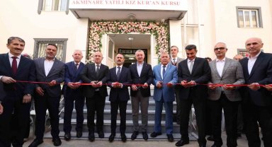 Yenilenen Akminare Yatılı Kız Kur'an Kursu yeniden açıldı