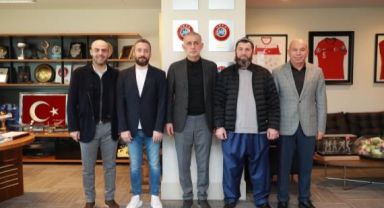 Yusuf Öztürk, TFF Başkanı Hacıosmanoğlu'nu Ziyaret Etti