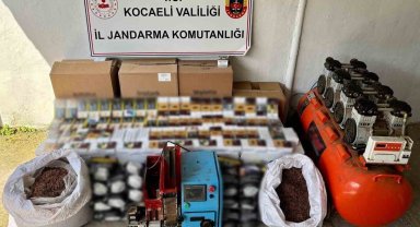 Piyasa değeri yaklaşık 800 bin TL olan makaron ve elektronik sigara ele geçirildi