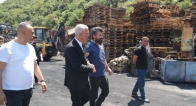 Aslantaş ve Şimşek'ten Arven Orman Ürünleri'ne Geçmiş Olsun Ziyareti