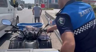 ATV'si bozulan özel bireyin imdadına zabıta yetişti