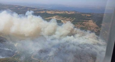 Kocaeli'de ormanı yangını nedeniyle Akçat köyü boşaltılıyor