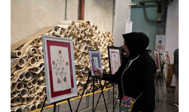 Kağıtta açan çiçekler sergisi açıldı