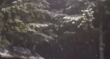 Kartepe'ye mevsimin ilk karı düştü