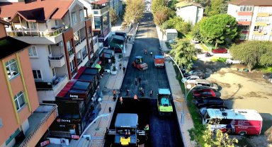 Körfez'de hafta sonu asfalt mesaisi