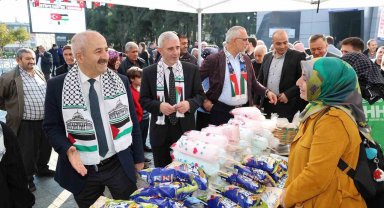 Kadınların el emeği ürünleri Filistinliler için satışa sunuldu