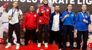 Körfezli karateciler Anadolu Karate Ligi Finalleri'nden 14 madalyayla döndü