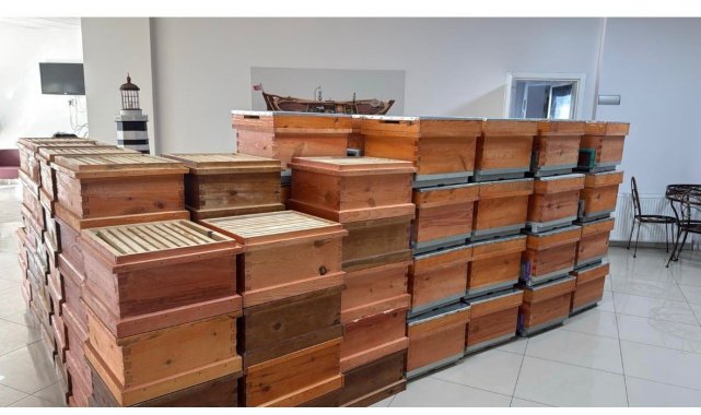 Arıcılık kursiyerlerine kovan desteği