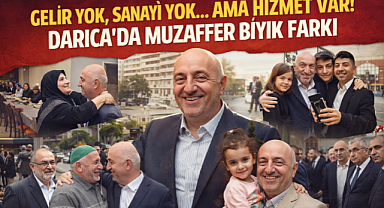 GELİR YOK, SANAYİ YOK.. AMA HİZMET VAR! DARICA'DA MUZAFFER BIYIK FARKI!