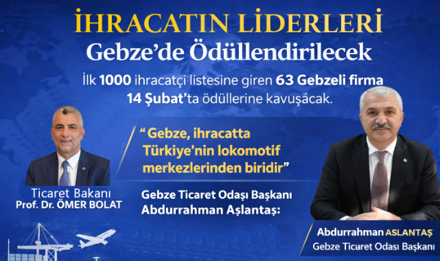 İhracatın Liderleri Gebze’de Ödüllendirilecek