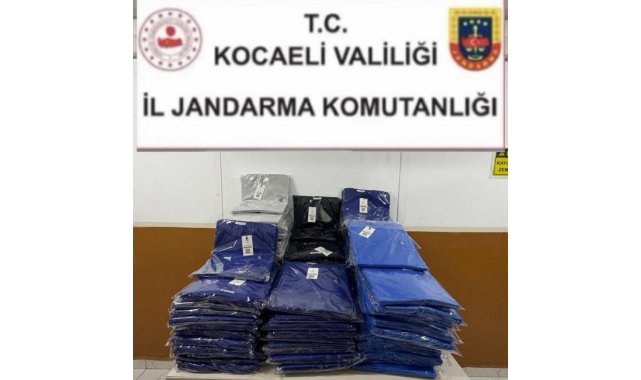 Kocaeli'de 3 milyonluk sahte giyim ürünü ele geçirildi