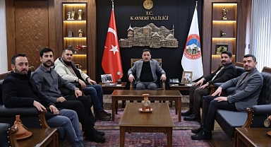 TANJU BİLGİN VE EKİBİNDEN VALİ GÖKMEN ÇİÇEK'E ZİYARET