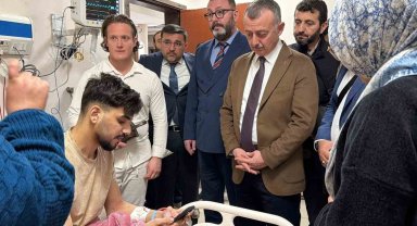 Gazze'den Mısır'a sığınan aileler aynı sofrada buluştu