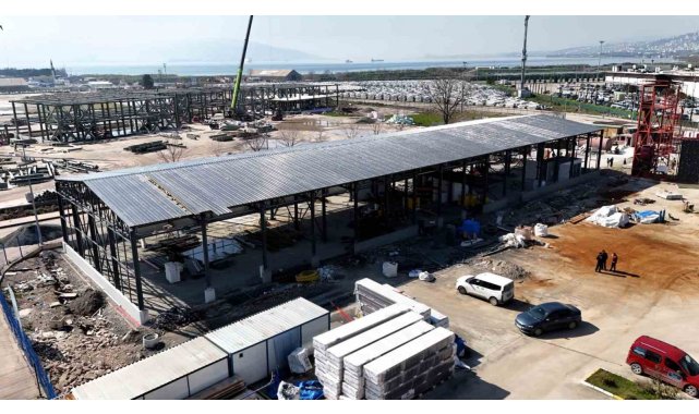 Kocaeli'de itfaiye depo binasının yüzde 80'i tamamlandı