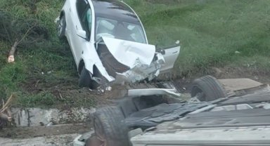 Kontrolden çıkan elektrikli araç otoparkı savaş alanına çevirdi