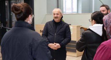 YKS DENEME SINAVI ÖNCESİ BAŞKAN BÜYÜKGÖZ GENÇLERLE BİR ARAYA GELDİ