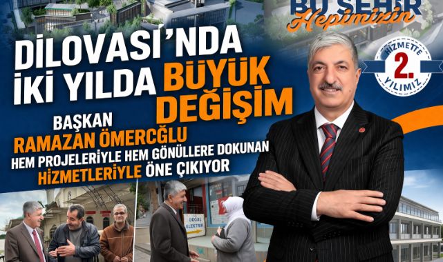 DİLOVASI'NDA İKİ YILDA BÜYÜK DEĞİŞİM: BAŞKAN RAMAZAN ÖMEROĞLU HEM PROJELERİYLE HEM GÖNÜLLERE DOKUNAN HİZMETLERİYLE ÖNE ÇIKIYOR
