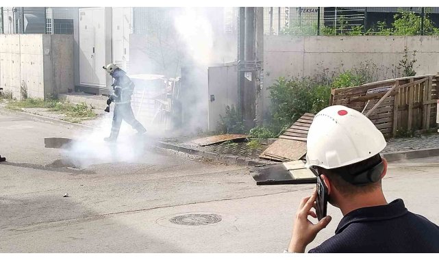 Körfez'de trafo yangını paniğe neden oldu