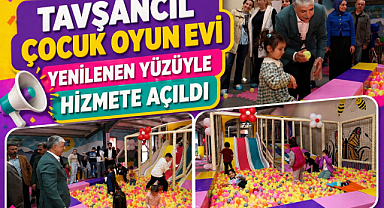 TAVŞANCIL ÇOCUK OYUN EVİ YENİLENEN YÜZÜYLE HİZMETE AÇILDI…