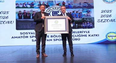 Çolakoğlu Metalurji Spor Kulübü'ne KASKF'den başarı plaketi
