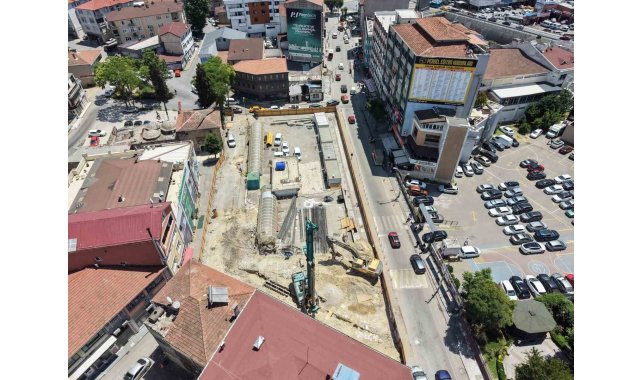 Gebze'de tarihi hamamı gün yüzüne çıkaracak tam otomatik otopark projesi yükseliyor