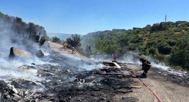 İzmit'te yangın sonrası tepki çeken manzara
