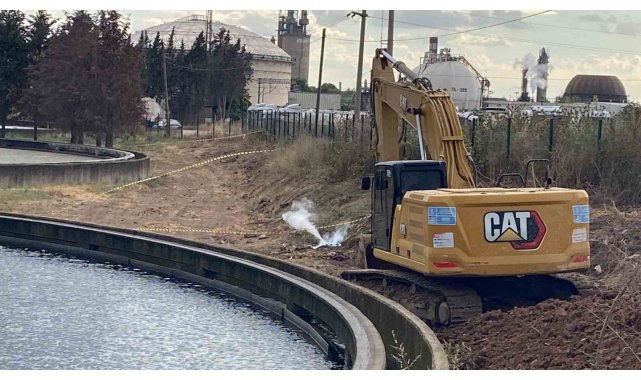 Kepçe doğalgaz hattına zarar verdi: Facianı eşiğinden dönüldü