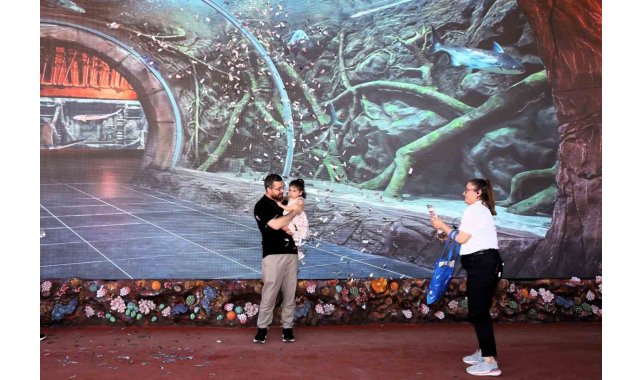Körfez Aqua Akvaryumu'nda 41 bininci ziyaretçi sürprizi