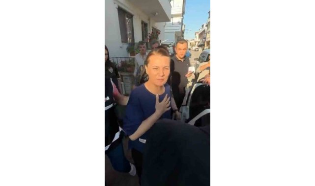 Başkan Fatma Kaplan Hürriyet'in, polis aracına bindiği anların görüntüsü ortaya çıktı