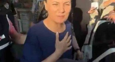 Başkan Fatma Kaplan Hürriyet'in, polis aracına bindiği anların görüntüsü ortaya çıktı