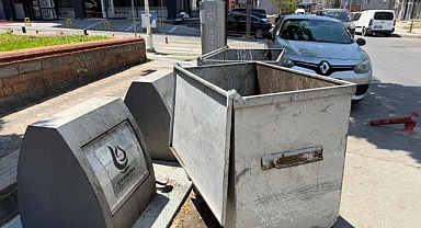 ÇAYIROVA'DA MİLYONLAR HARCANARAK YAPILAN YER ALTI ÇÖP KONTEYNERLERİ ATIL DURUMDA