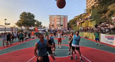 Gölcük'te potalar sokak basketbolu için kuruluyor