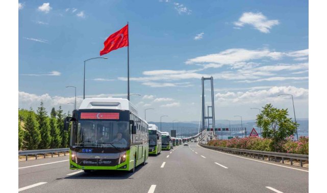 Kocaeli'de toplu ulaşımın yükünü büyük oranda doğalgazlı otobüsler çekiyor