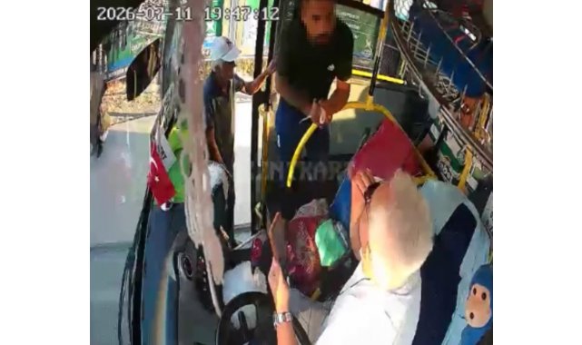 Penseyi silah gibi gösterip şoförü tehdit eden yolcu yakalandı